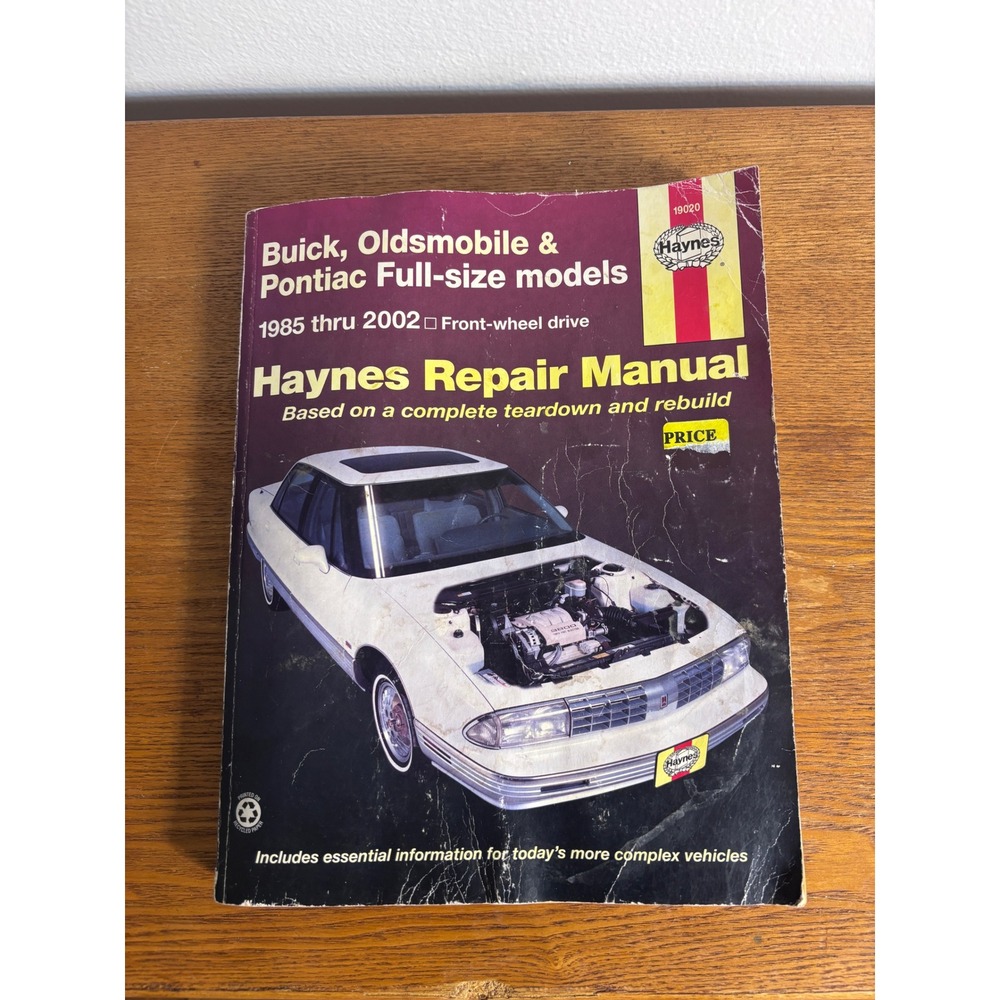 Haynes Repair Manual Buick Oldsmobile Pontiac FWD 1985-2002 19020 Manual